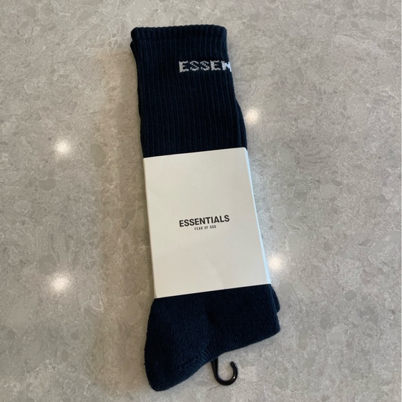 Fear of God Essentials Front Logo Crew Socks in
Black - Picture 3 of 6